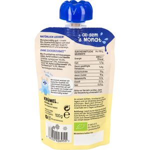 Produktbild für Fruchtpüree Heimatgut Krümel Quetschie, 84,5% Frucht, BIO