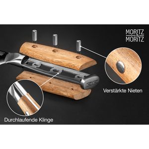 Produktbild für Kochmesser Moritz&amp;Moritz Damastmesser 5788, Akazienholzgriff