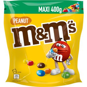 MundMs Schokobonbons Peanut, Maxi Pack, Erdnüsse in Milchschokolade, 400g