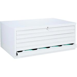 Produktbild für Planschrank Lüllmann 565117, weiß, DIN A1