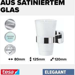 Produktbild für Zahnputzbecher Tesa Elegaant, 40443, aus Milchglas