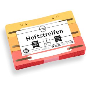 Heftstreifen perfect-line 34 x 150mm, sortiert