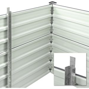 Produktbild für Hochbeet DEMA Rosendaal, aus verzinktem Metall