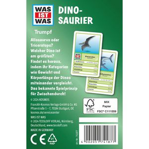 Produktbild für Kartenspiel Kosmos 74187, WAS IST WAS Dinosaurier