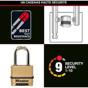 Produktbild für Vorhängeschloss Master-Lock Excel M175EURDLF, 56mm