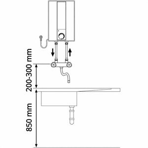 Produktbild für Warmwasserspeicher AEG Kleinspeicher HOZ 5 Basis, 5 Liter