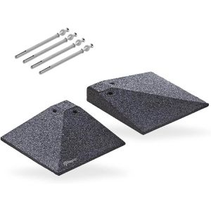 Bordsteinrampe bepco ES05S4, Eckelement aus Gummigranulat