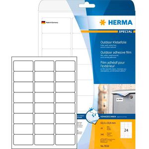 Folienetiketten Herma 9532 Outdoor, weiß matt