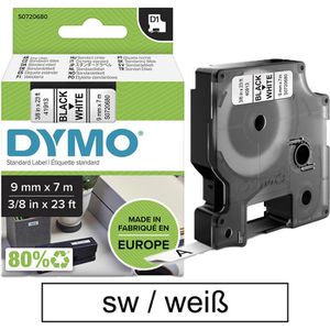 3x SCHRIFTBAND Kassette Kasette 9mm SCHWARZ-WEIá für DYMO D1 40913 
