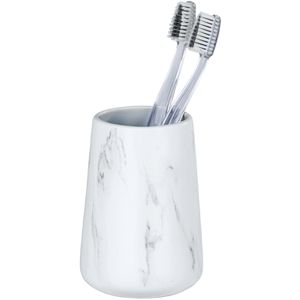 Produktbild für Zahnputzbecher Wenko Adrada, aus Keramik, weiß