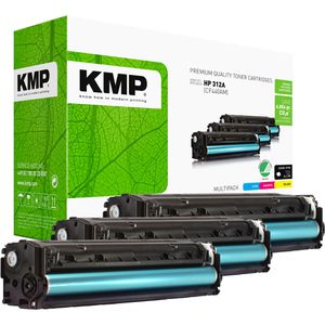 Produktbild für Toner KMP H-T189CMY für HP 312A, CF440AM Multipack