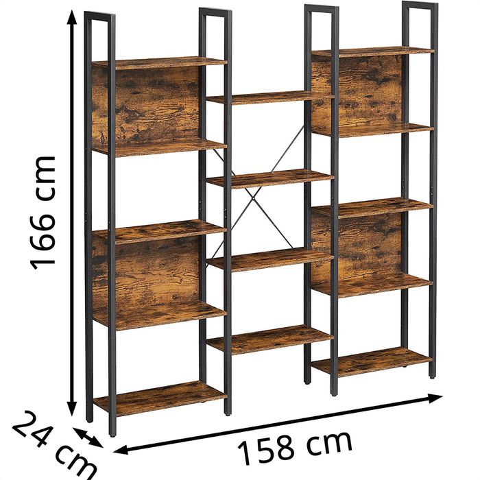 Mini-Bücherregal Mit 400 Kleinen Büchern – Braun, Zur Stressbewältigung & Als Deko