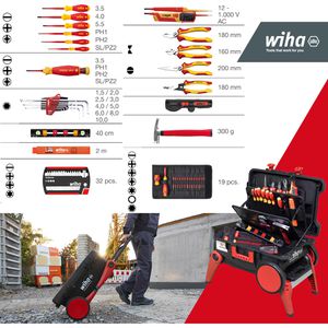 Produktbild für Werkzeugkoffer Wiha Set XXL 4 electric, 45734