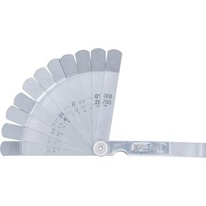 Produktbild für Fühlerlehre BGS-technic 3184, aus Federstahl, gebogen