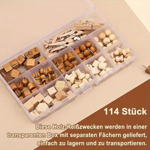 Produktbild für Pinnadeln Böttcher-AG Kopf aus Holz