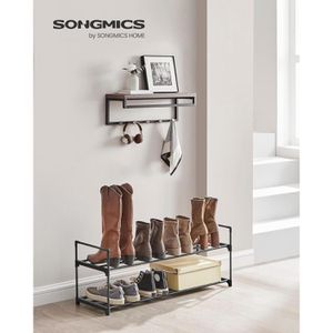 Produktbild für Schuhregal Songmics LSA12BK, aus Metall