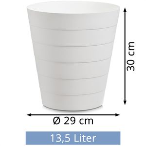 Produktbild für Papierkorb Zeller 18107, weiß