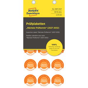 Produktbild für Prüfplaketten Zweckform 6987, nächster Prüftermin