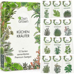 Geschenkset OwnGrown Küchen Kräuter