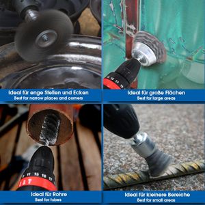 Produktbild für Drahtbürste S&amp;R 135.001.005, Set, Ø 25-75mm