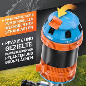 Produktbild für Rasensprenger Grüntek 6-fach, 296211239