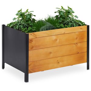 Hochbeet Relaxdays 10036904, aus Holz und Eisen