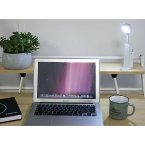 Produktbild für Schreibtischlampe Unilux Pocketlight, weiß, LED, dimmbar