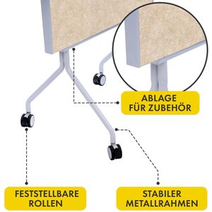 Produktbild für Moderationstafel Floordirekt GIANT, mit Rollen