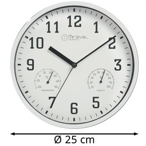 Produktbild für Wanduhr Miraval Kunststoff, analog, Quarzuhr