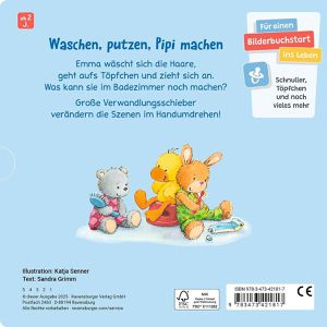 Produktbild für Spielbuch Ravensburger 42181, Haare waschen, Zähne putzen