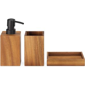 Produktbild für Badaccessoires-Set Navaris 55780.01, 3-teilig