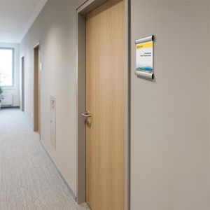 Produktbild für Türschild Böttcher-AG Premium, A6, silber