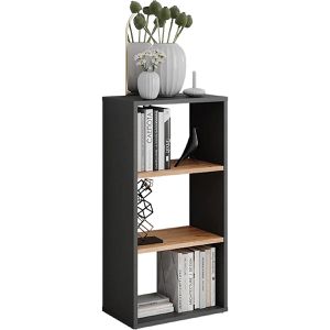 Produktbild für Bücherregal Vicco Orlando, anthrazit / eiche