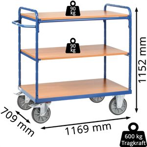 Produktbild für Etagenwagen Fetra 8102