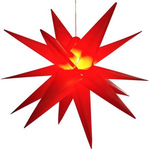 Weihnachtsstern Star-Max 34085 rot, innen + außen
