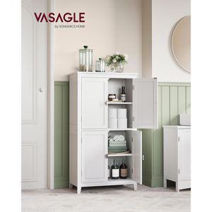 Produktbild für Badschrank Vasagle BBC552P31, mit 4 Füßen, weiß