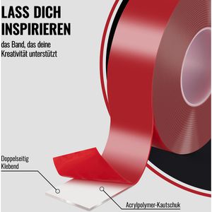 Produktbild für Doppelseitiges-Klebeband Poppstar 1010972