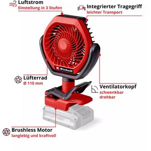 Produktbild für Ventilator Einhell GC-CF 18/110 Li-Solo, 18V, Ø 11cm