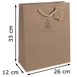 Produktbild für Geschenktüte Sigel GT040 Christmas with apples