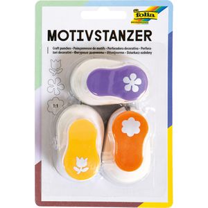 Motivstanzer Folia 7025 Blumen 3er Set