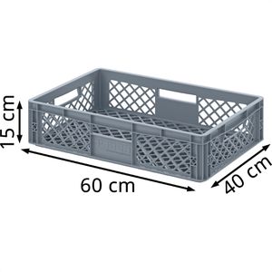 Produktbild für Eurobox AUER EO 64/15, grau, 28 Liter