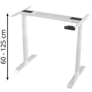 Schreibtischgestell Lüllmann 114900-1, weiß, 4 Memoryspeicher