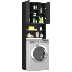 Produktbild für Waschmaschinenschrank vidaXL 808423, schwarz