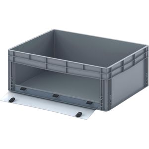 Eurobox AUER EG SKL 86/32 HG, grau, mit Acrylglas-Sichtklappe