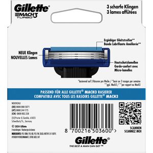 Produktbild für Rasierklingen Gillette Mach3 Turbo