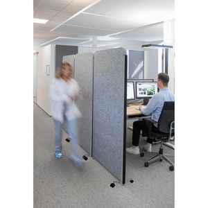 Produktbild für Stellwand Maul MAULcocoon 9701195 Mobil, auf Rollen