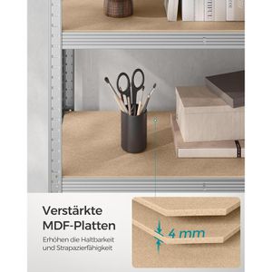 Produktbild für Schwerlastregal Songmics 5 Holzböden