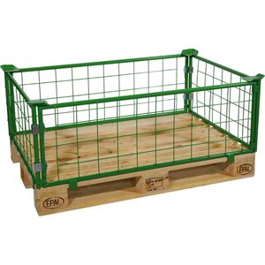 Palettenaufsatz HMH 4006017S1, grün, Stahl