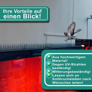 Produktbild für Vogelabwehr PRIOstahl Taubenspikes, 5 Meter