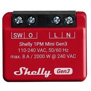 Schaltaktor Shelly 1PM Mini Gen3, für Smart Home